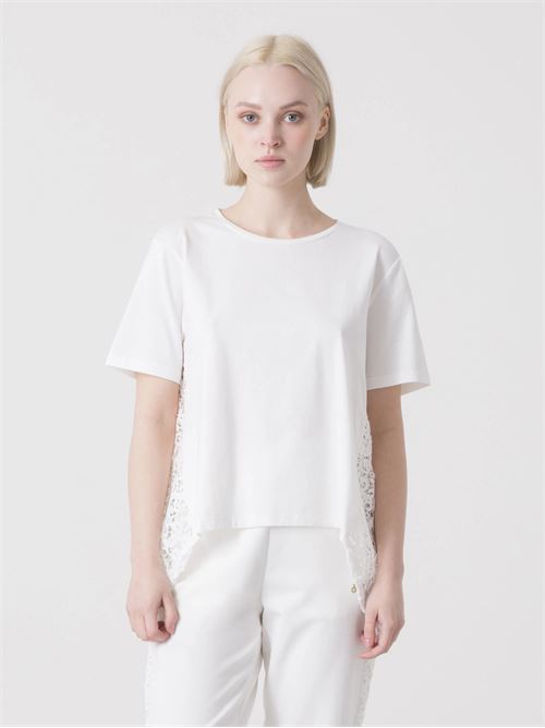 t-shirt ins macrame DIMENSIONE DANZA | 40D290J211100